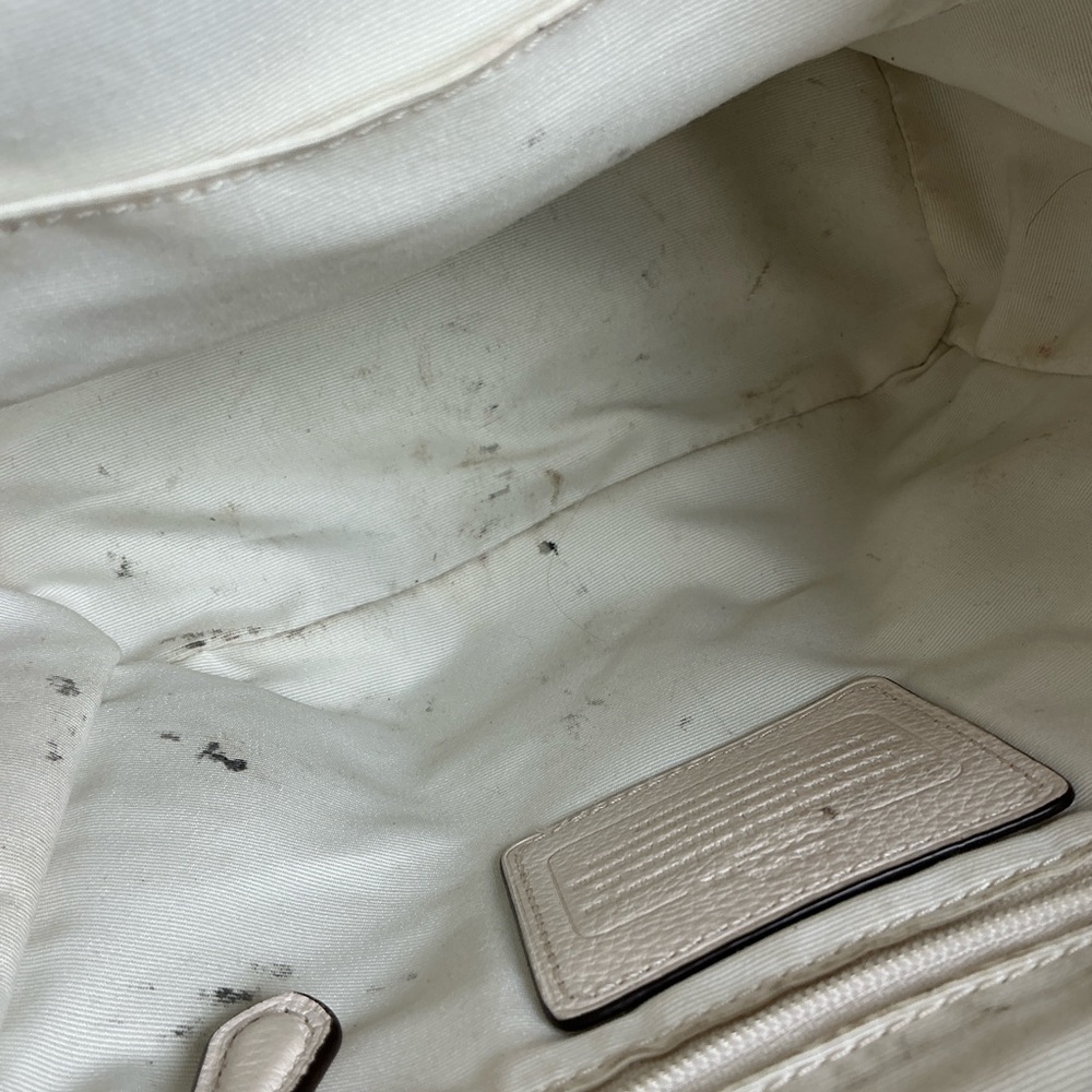Coach Mini Billie Ivory Cream Gold Leather Backpack‎ Bag - Picture 11 of 12